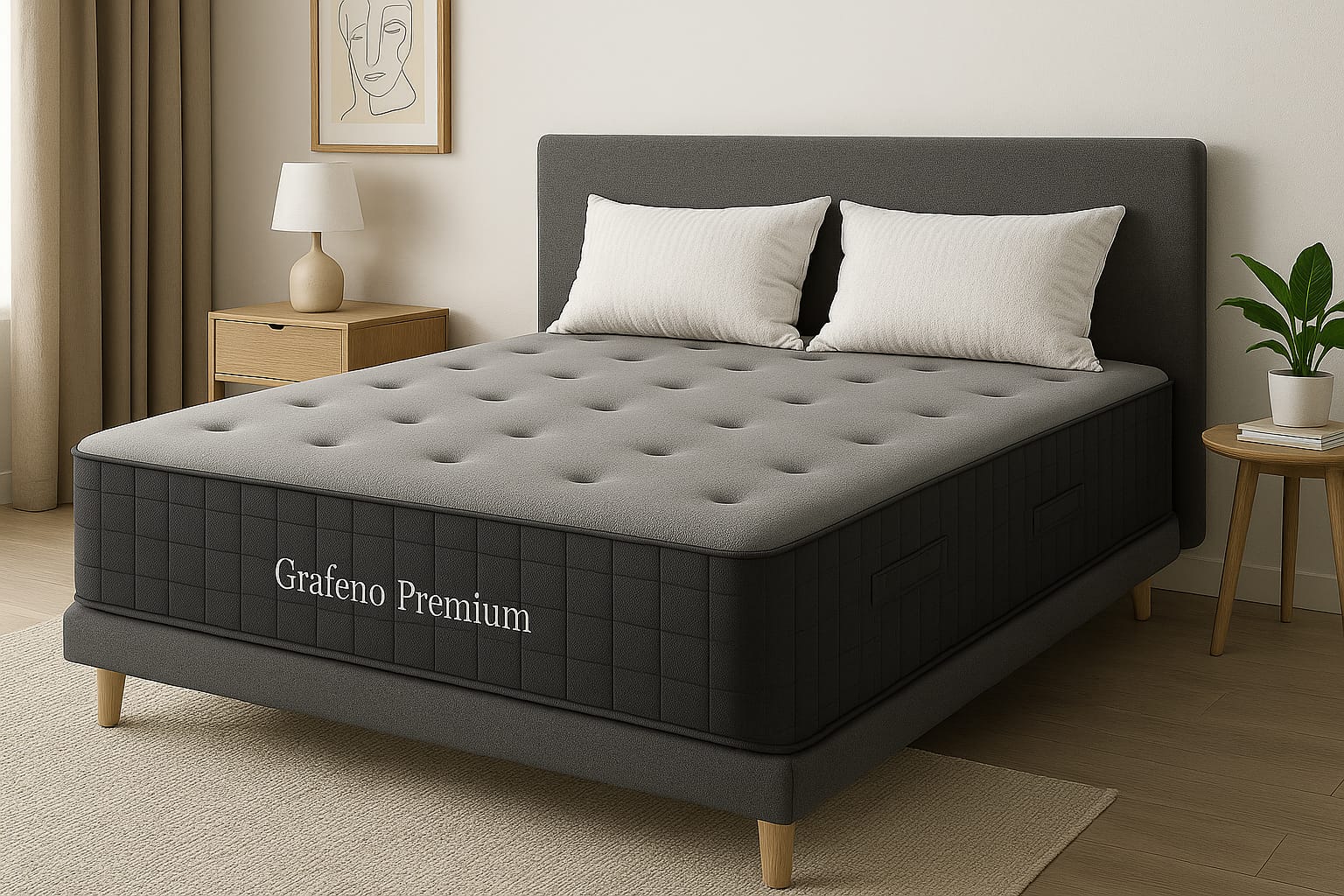 colchón grafeno viscoelástico premium